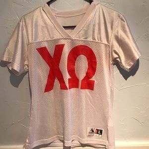 Chi Omega athletic jersey